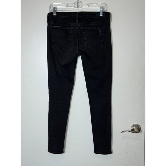 Adriano Goldschmied The Legging Ankle Super Skinny Jeans Black Distressed 27 - Picture 6 of 9